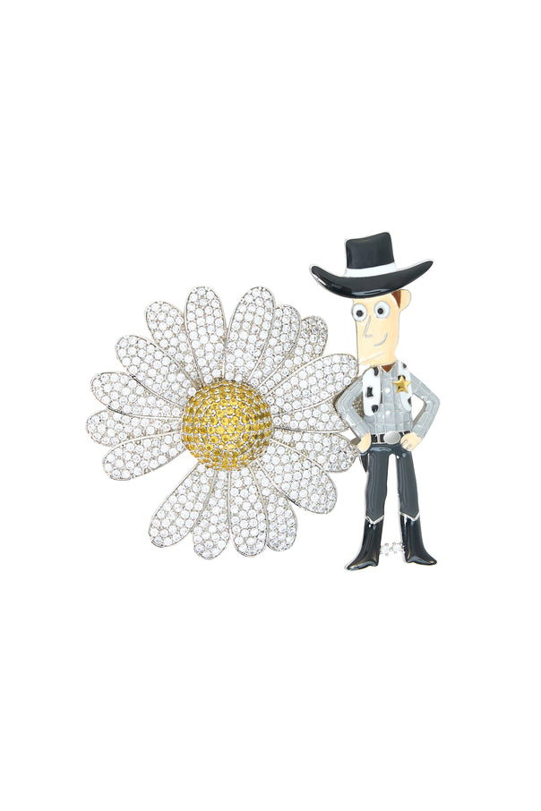 Jewel Pin Daisy
